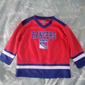 NHL Rangers Kids Red and Blue Jersey